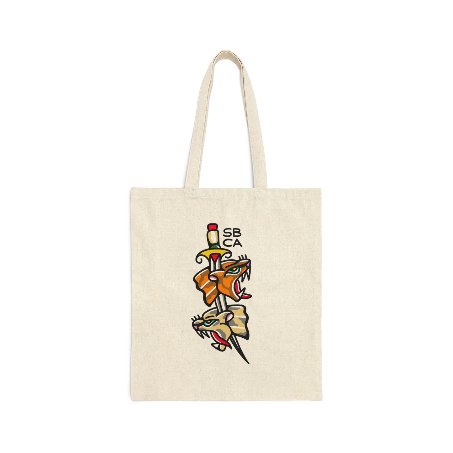 G. Double Pantera Canvas Tote Bag